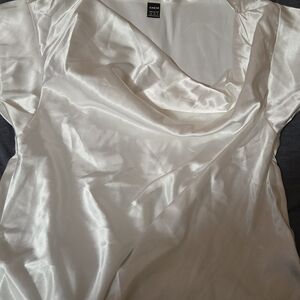 SHEIN White Satin Top